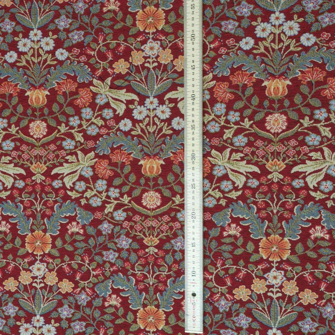 Barrington Morris Tapestry Claret Fabric