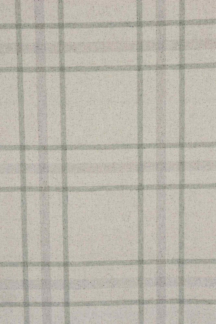 Dolomite Check Recycled Wool Fabric
