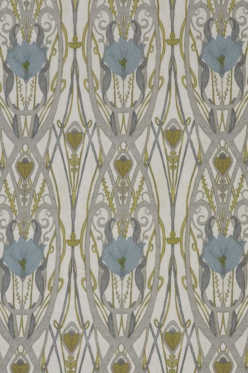 Jubilee Spring on Cream Double Width Fabric