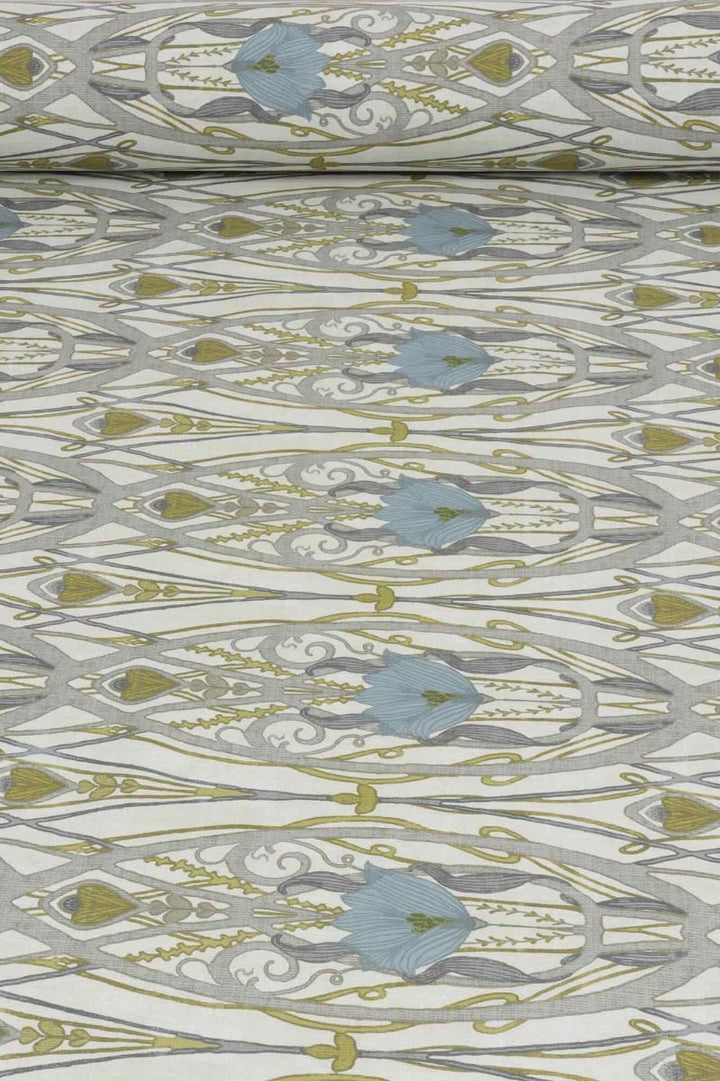 Jubilee Spring on Cream Double Width Fabric