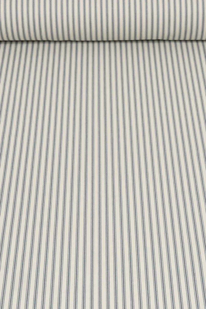 Kent Ticking Stripe Teal Fabric