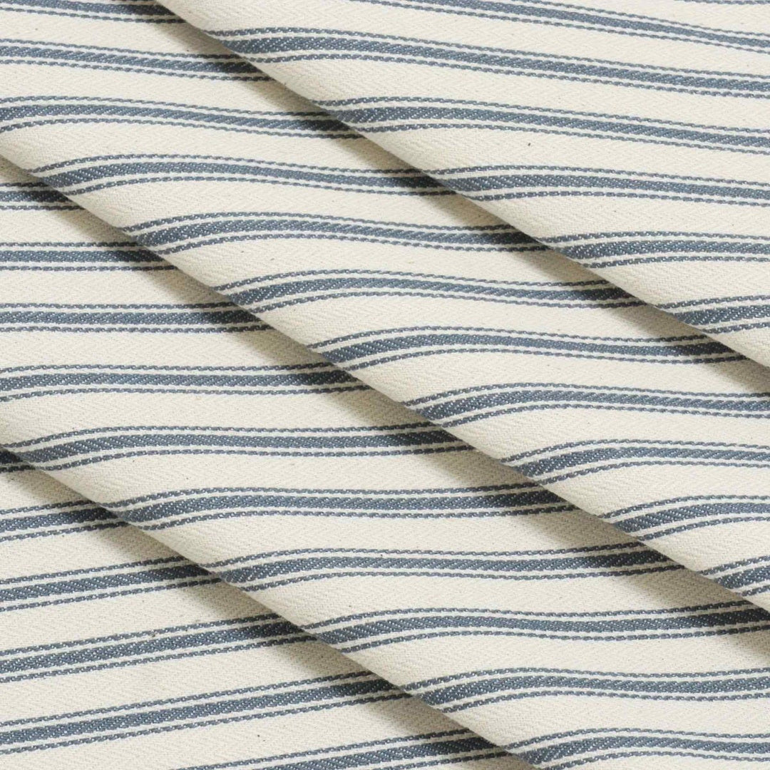 Kent Ticking Stripe Teal Fabric