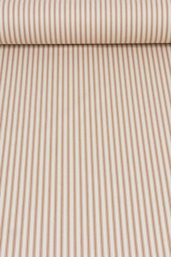 Kent Ticking Stripe Caramel Fabric