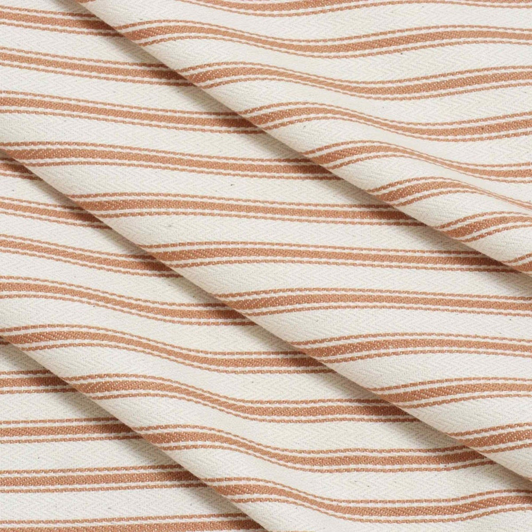 Kent Ticking Stripe Caramel Fabric