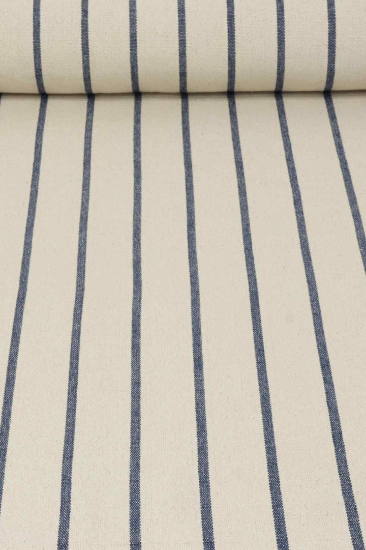 Austin Deck Stripe Navy Fabric