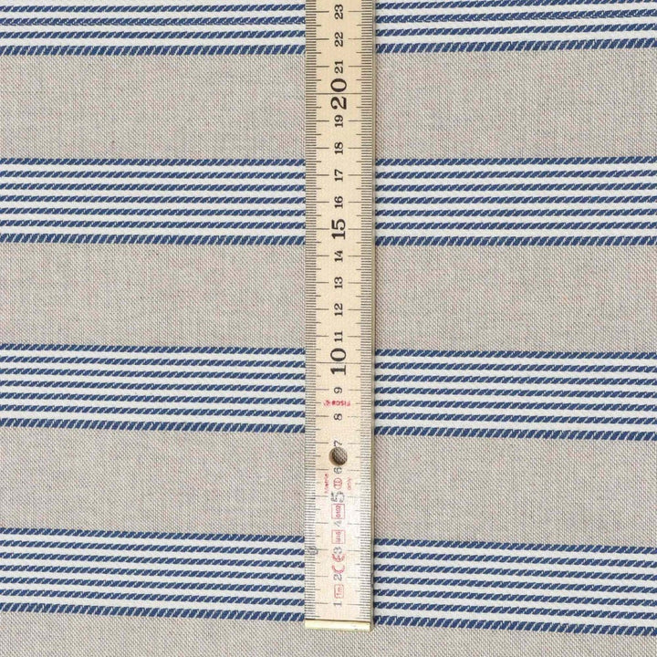 Dartmouth Stripe Blue Double Width Fabric