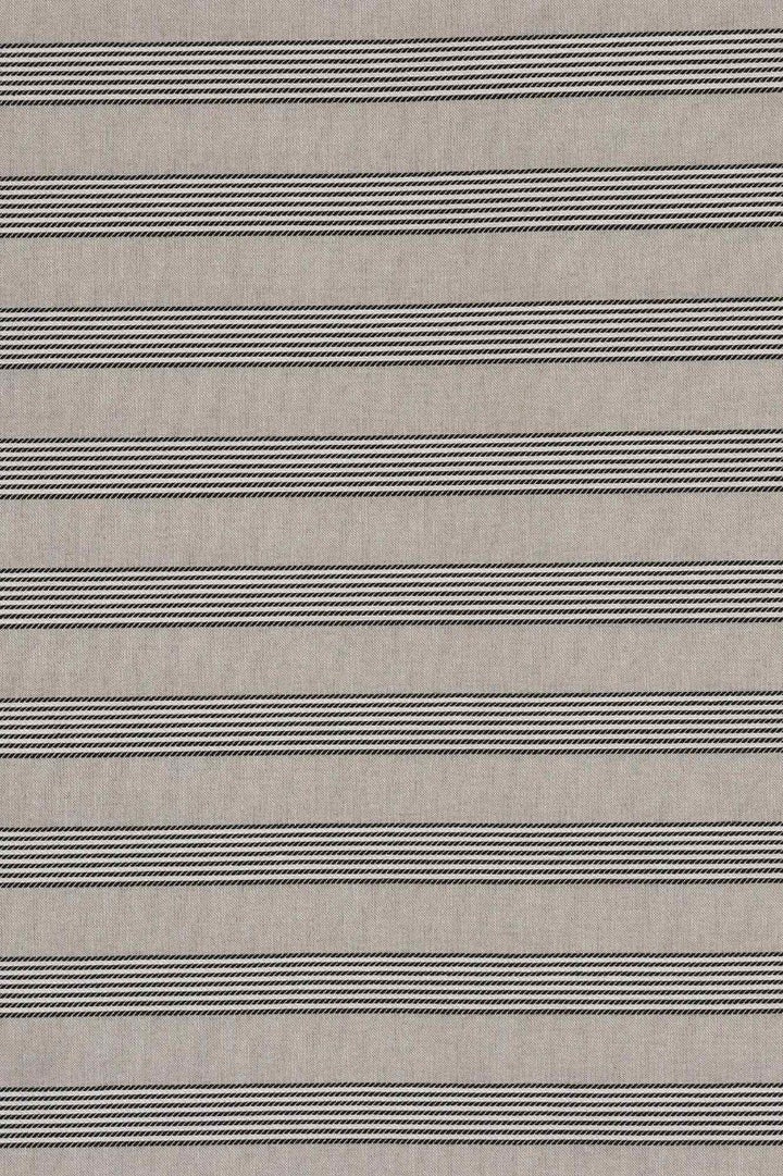 Dartmouth Stripe Black Double Width Fabric