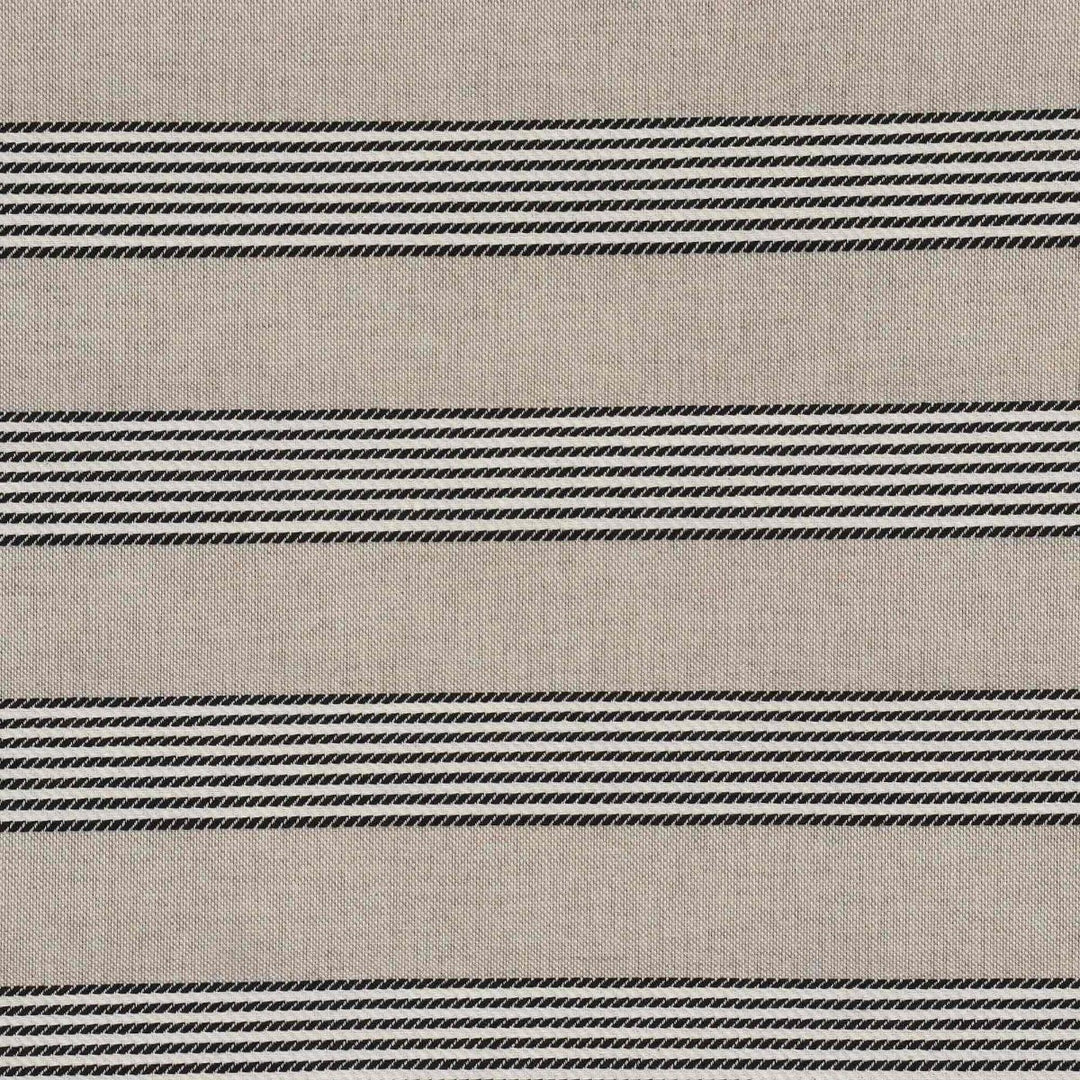 Dartmouth Stripe Black Double Width Fabric