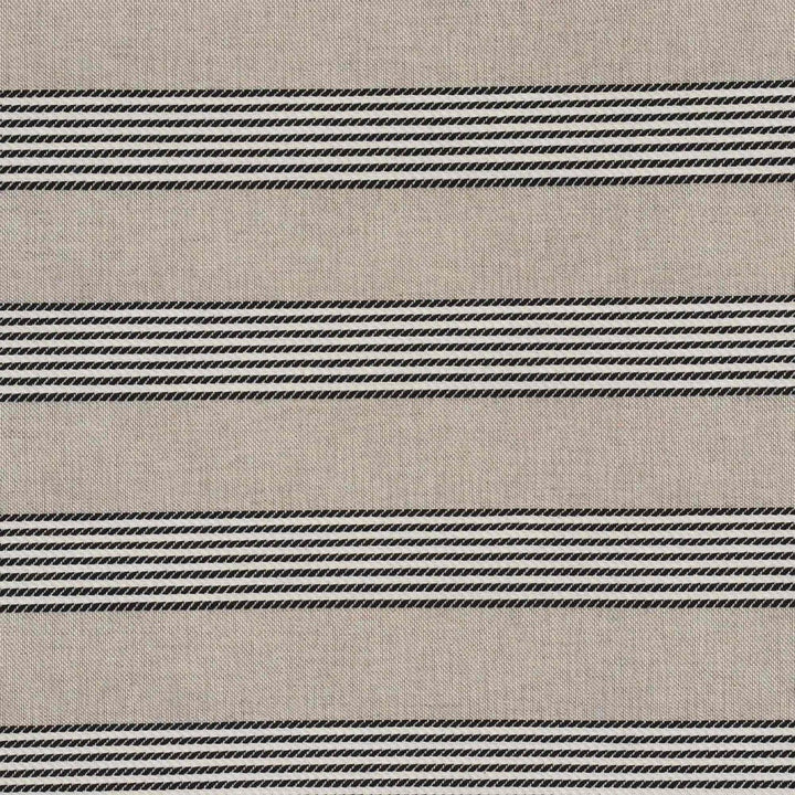 Dartmouth Stripe Black Double Width Fabric