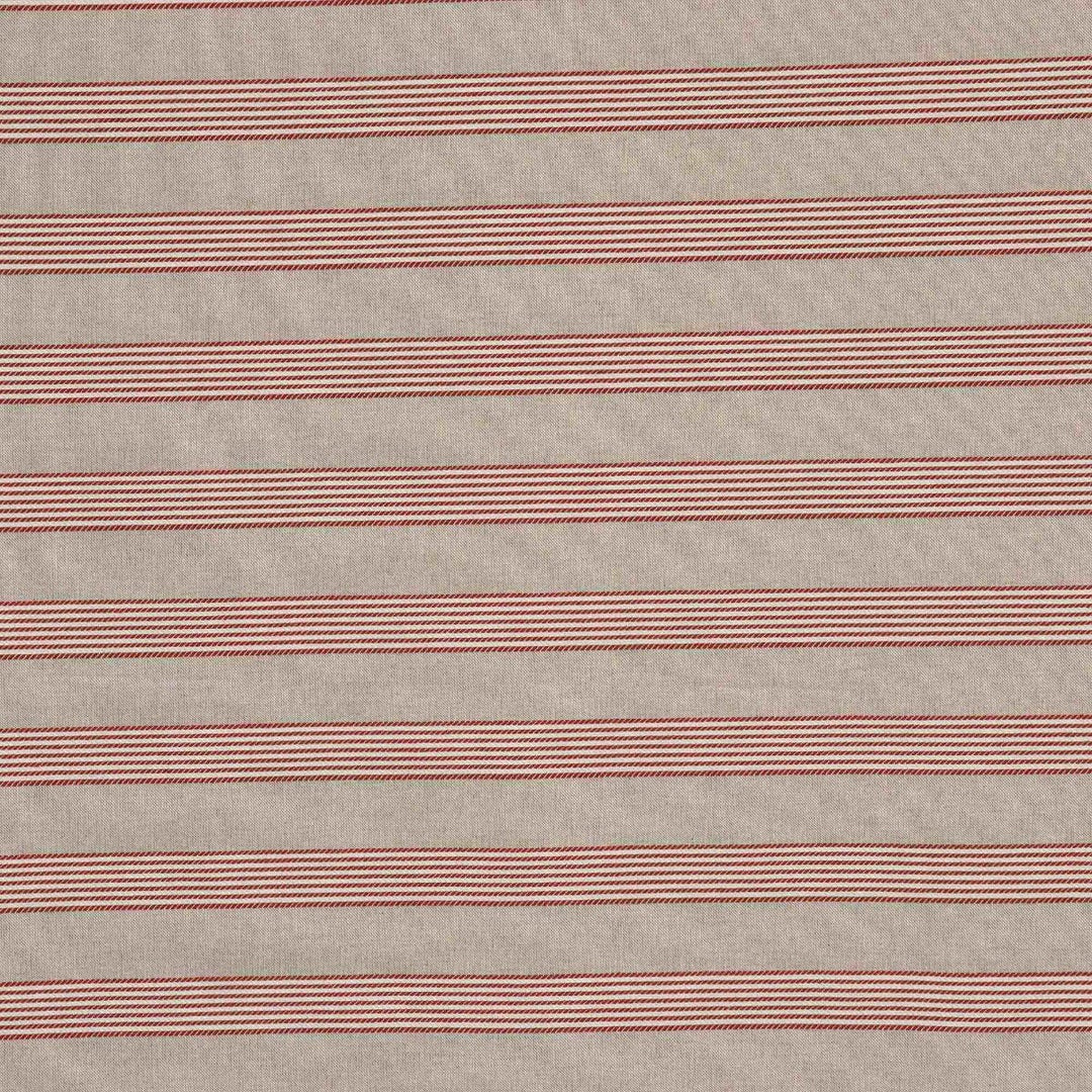 Dartmouth Stripe Red Double Width Fabric