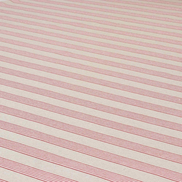 Dartmouth Stripe Red Double Width Fabric