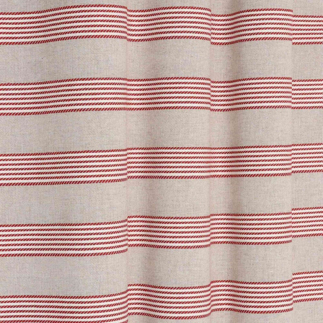 Dartmouth Stripe Red Double Width Fabric