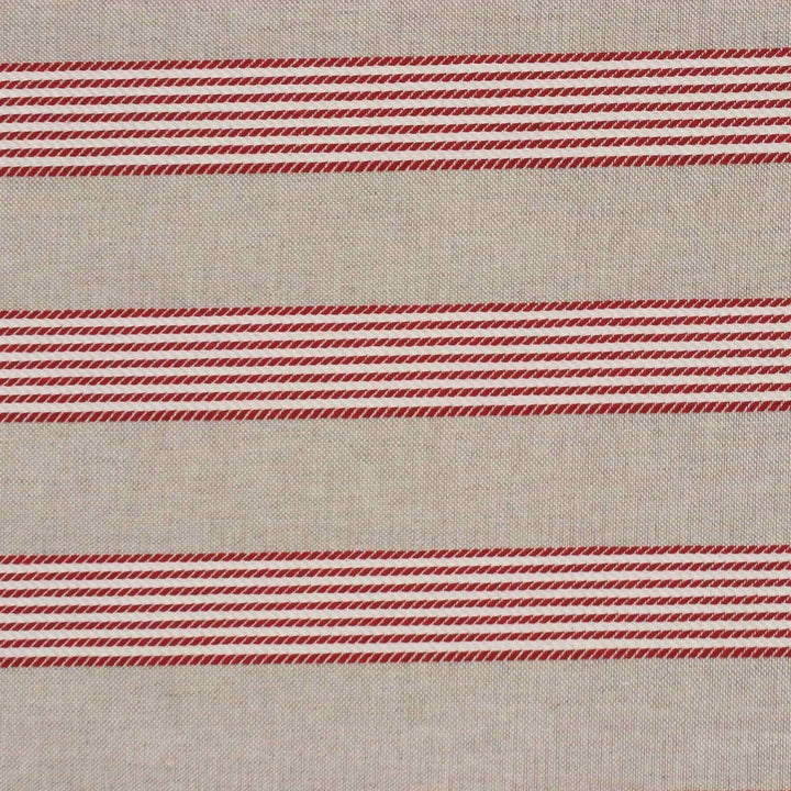 Dartmouth Stripe Red Double Width Fabric