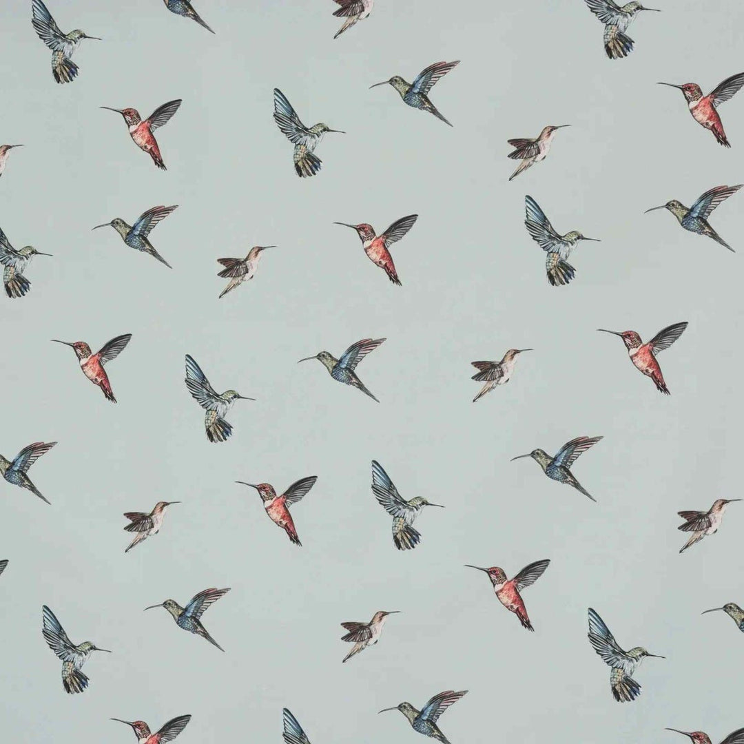 Hummingbirds Duck Egg Fabric