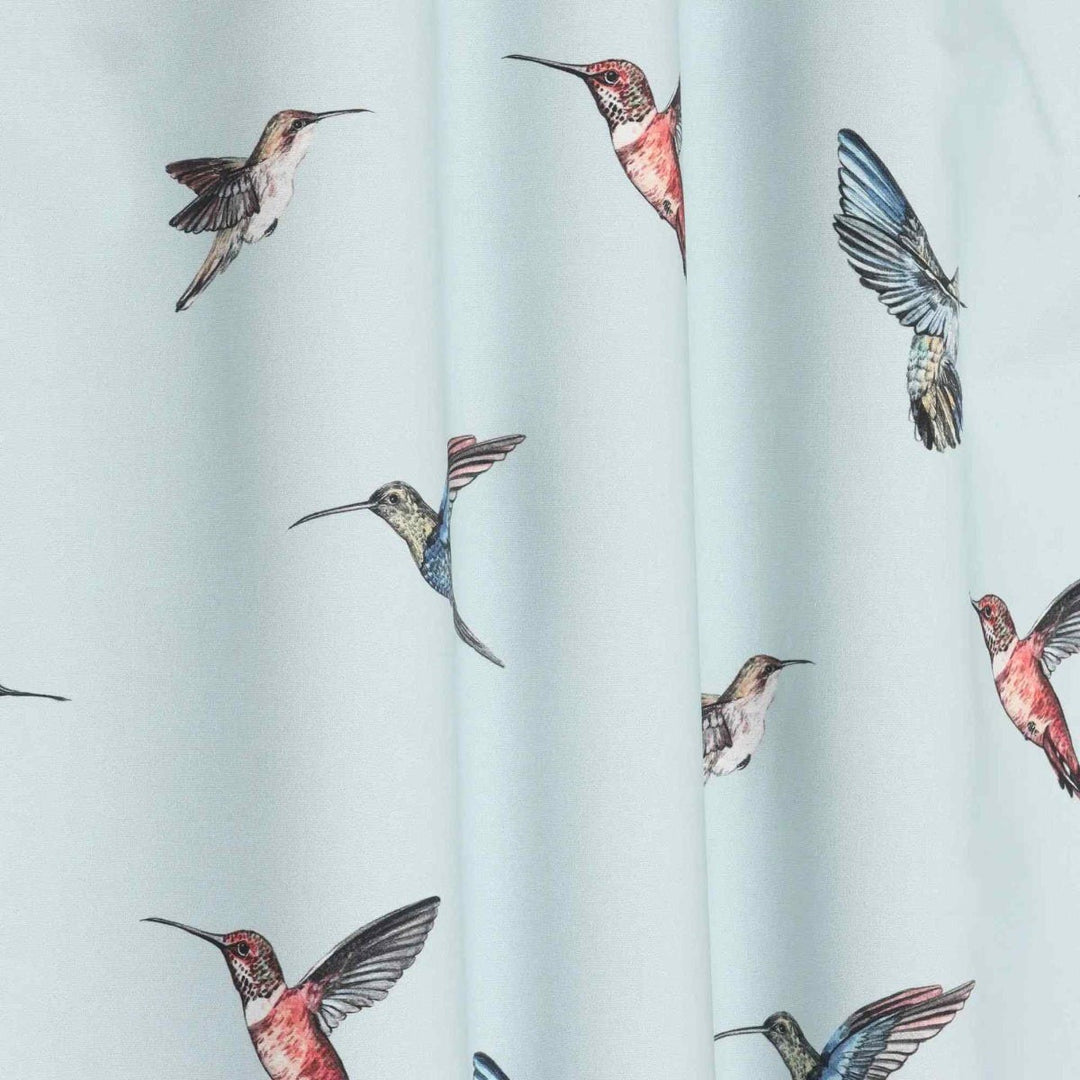 Hummingbirds Duck Egg Fabric