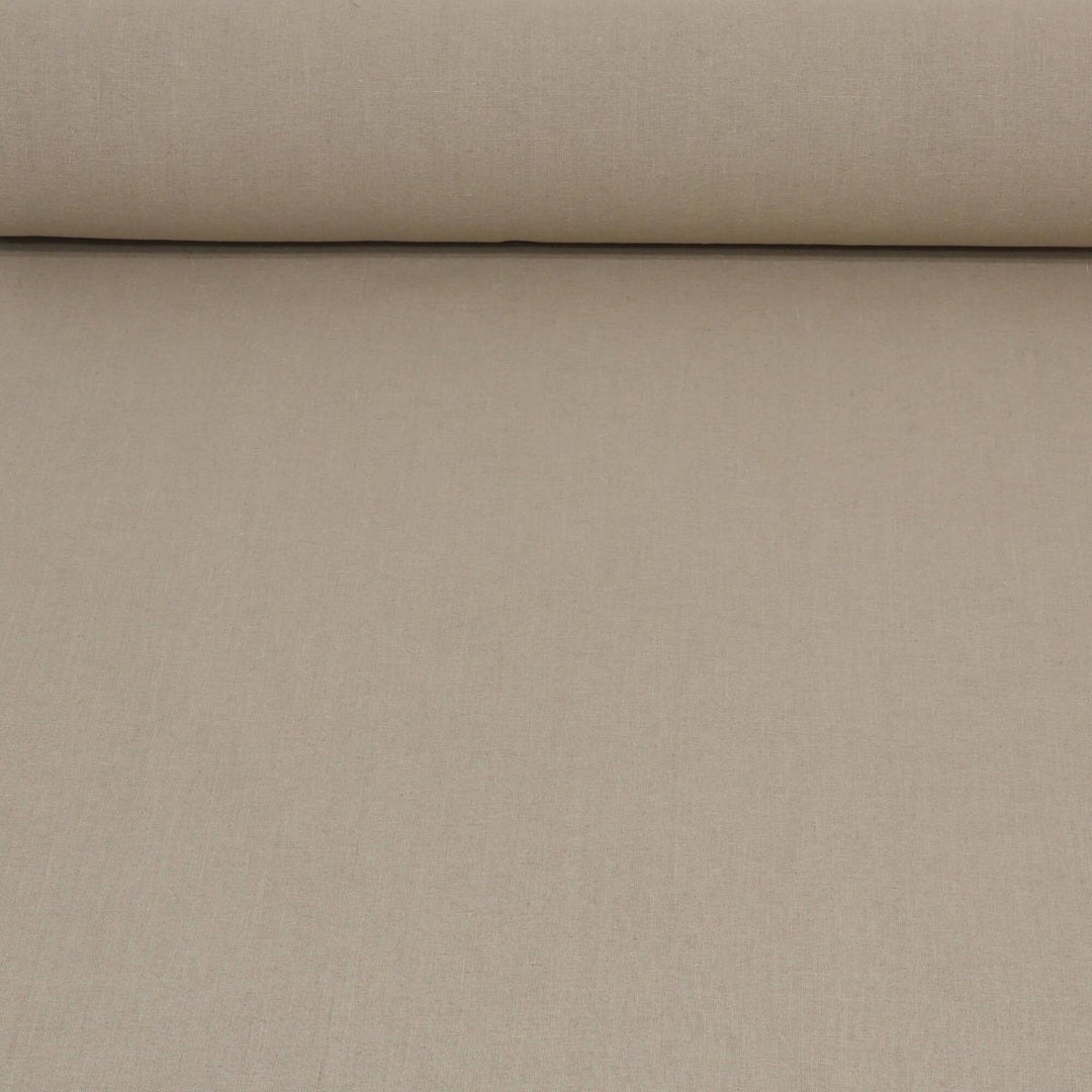 Madrid Natural Linen Double Width Fabric