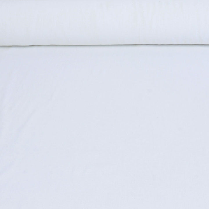 Madrid Bleached White Linen Double Width Fabric