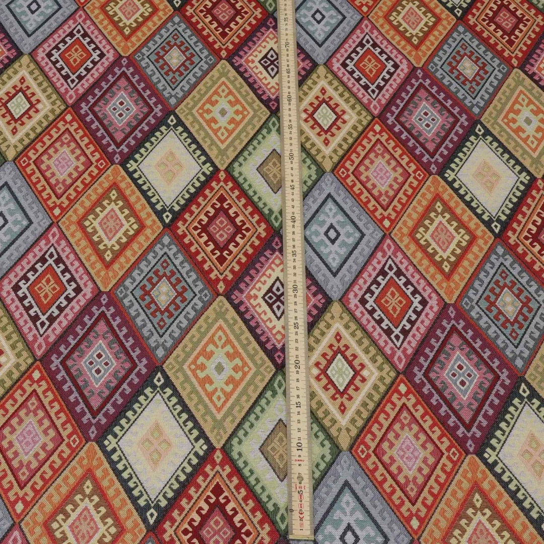 Persian Empire Multi Kilim Tapestry Fabric