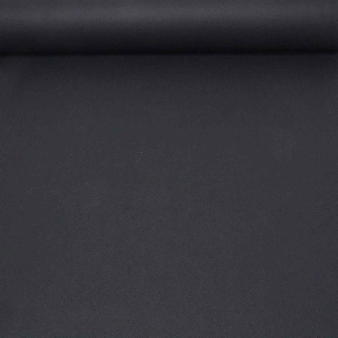 Glamorgan Pitch Black 100% Wool Fabric