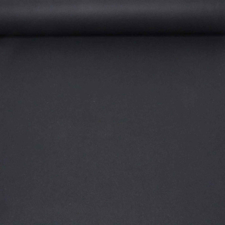 Glamorgan Pitch Black 100% Wool Fabric