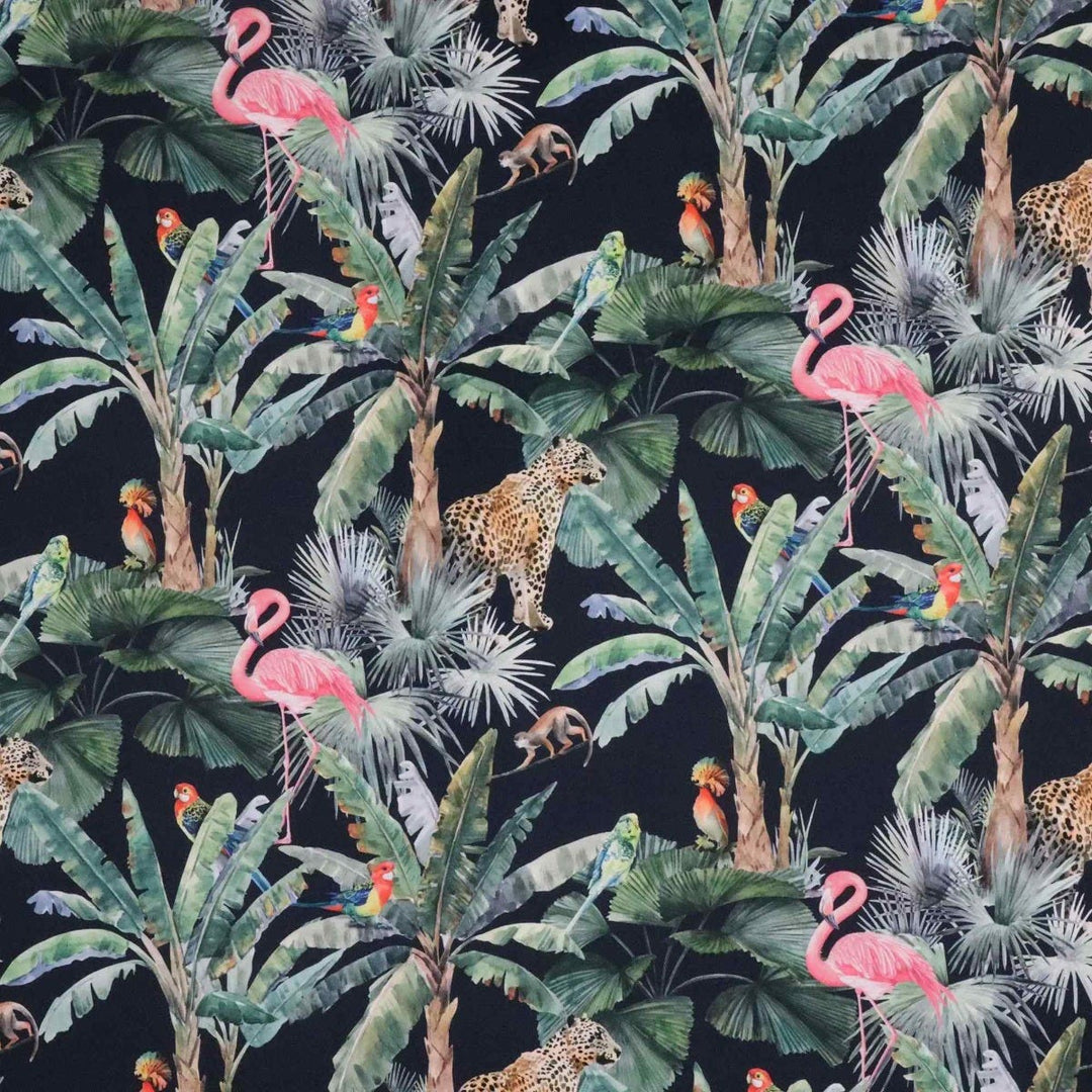 Wild Tropics Velvet Fabric