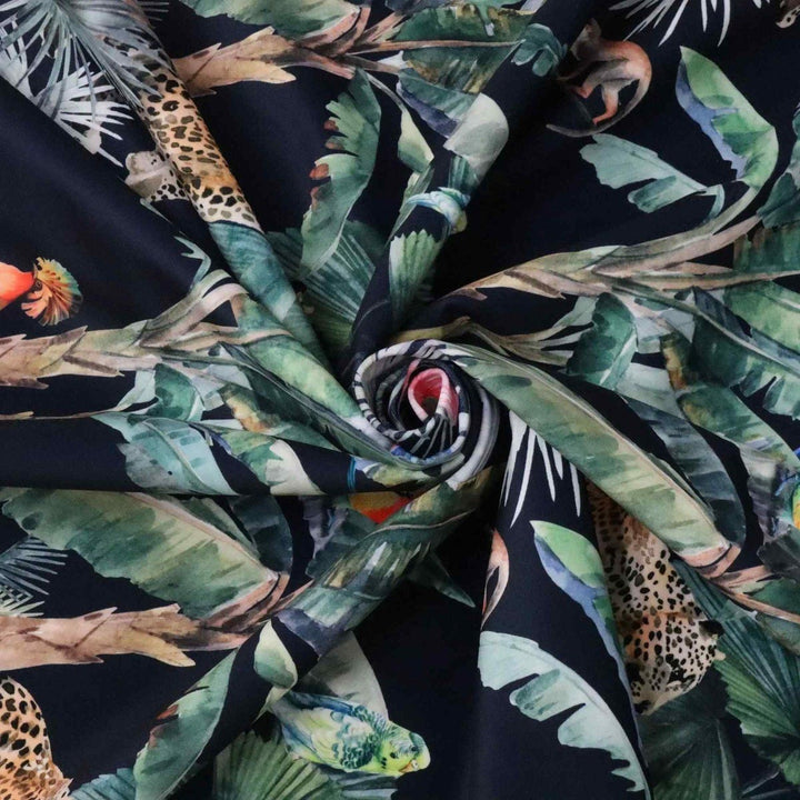 Wild Tropics Velvet Fabric