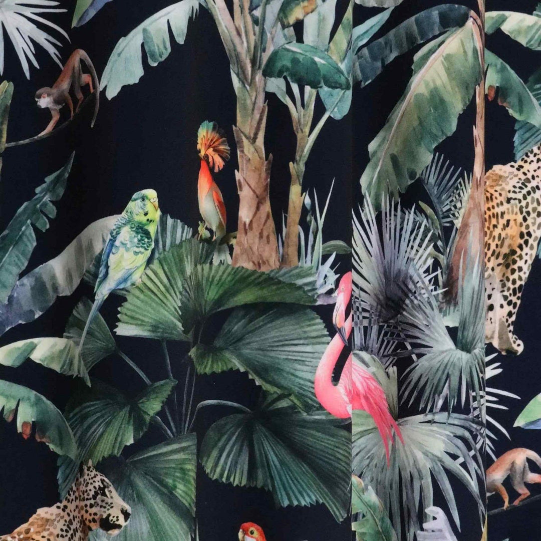 Wild Tropics Velvet Fabric