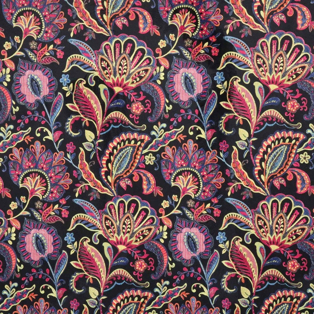 Jamboree Multi Velvet Fabric