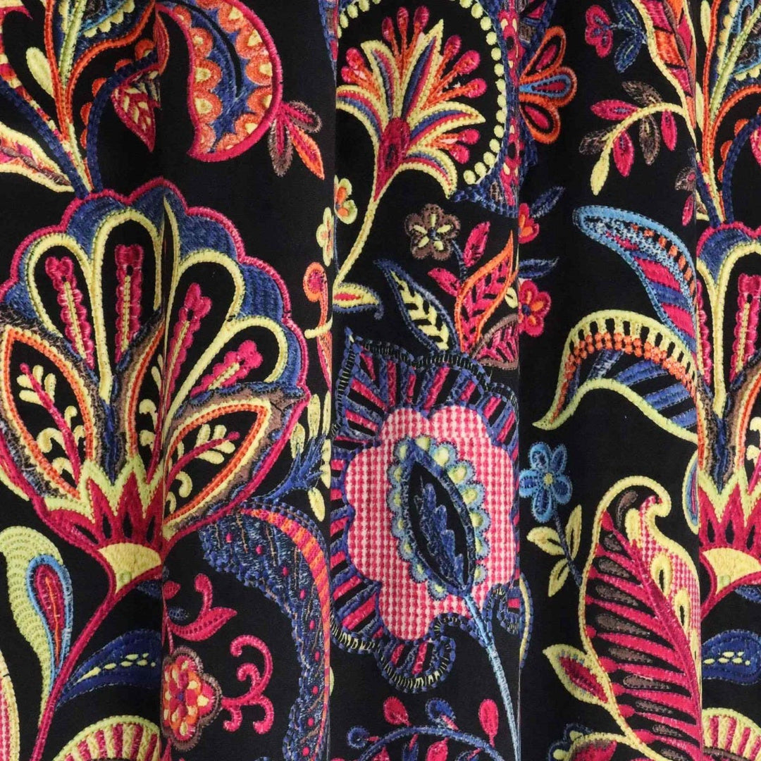 Jamboree Multi Velvet Fabric