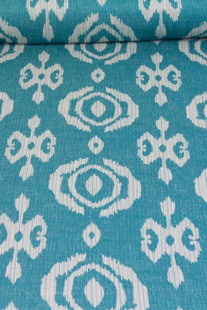 Bali Ikat Teal Fabric