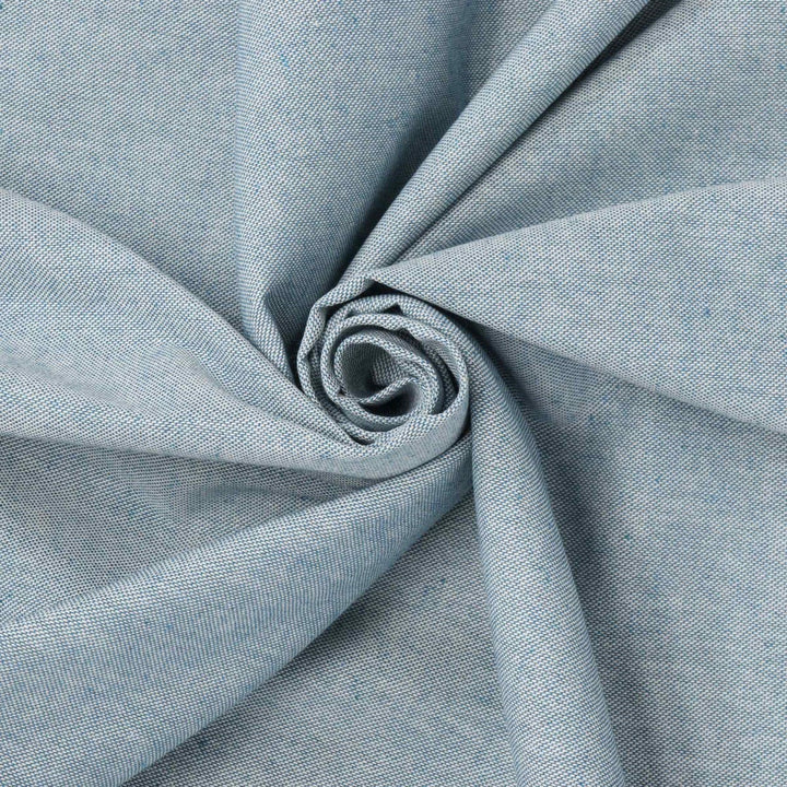 Oatmeal Linen Blue Double Width Fabric