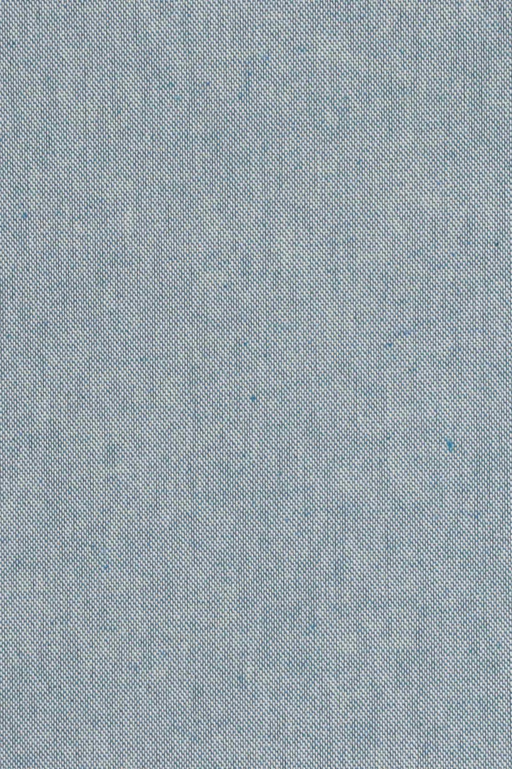 Oatmeal Linen Blue Double Width Fabric