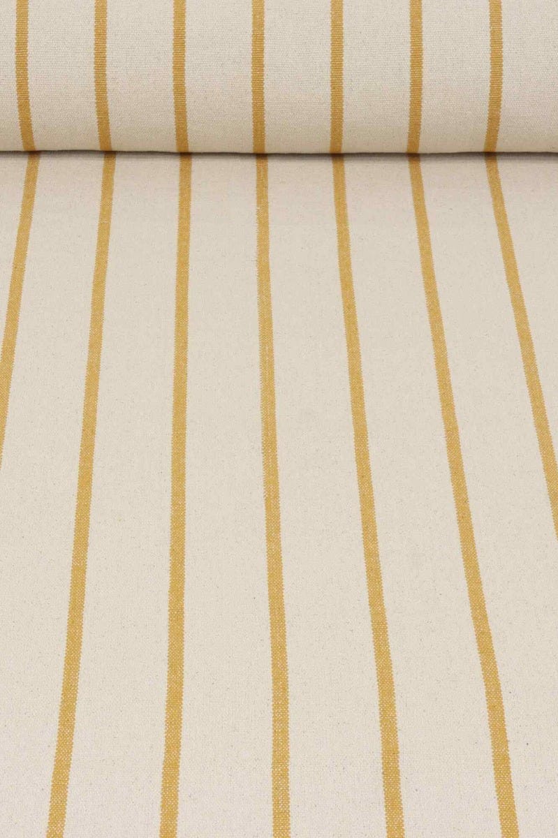 Austin Deck Stripe Mustard Fabric