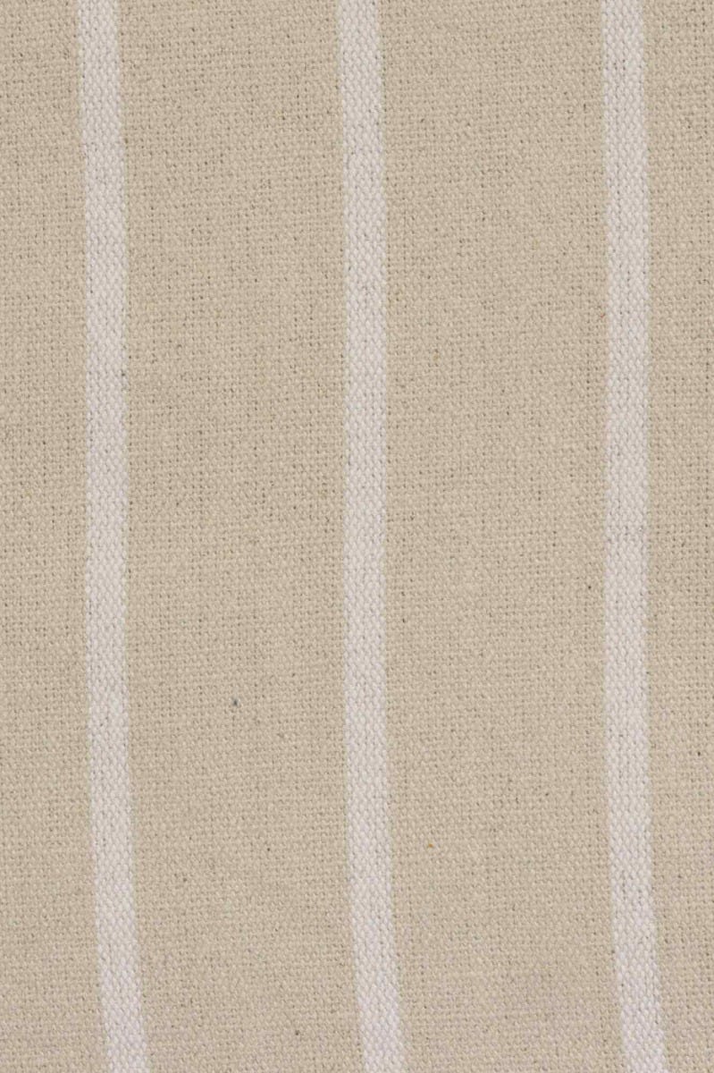 Austin Deck Stripe White Fabric