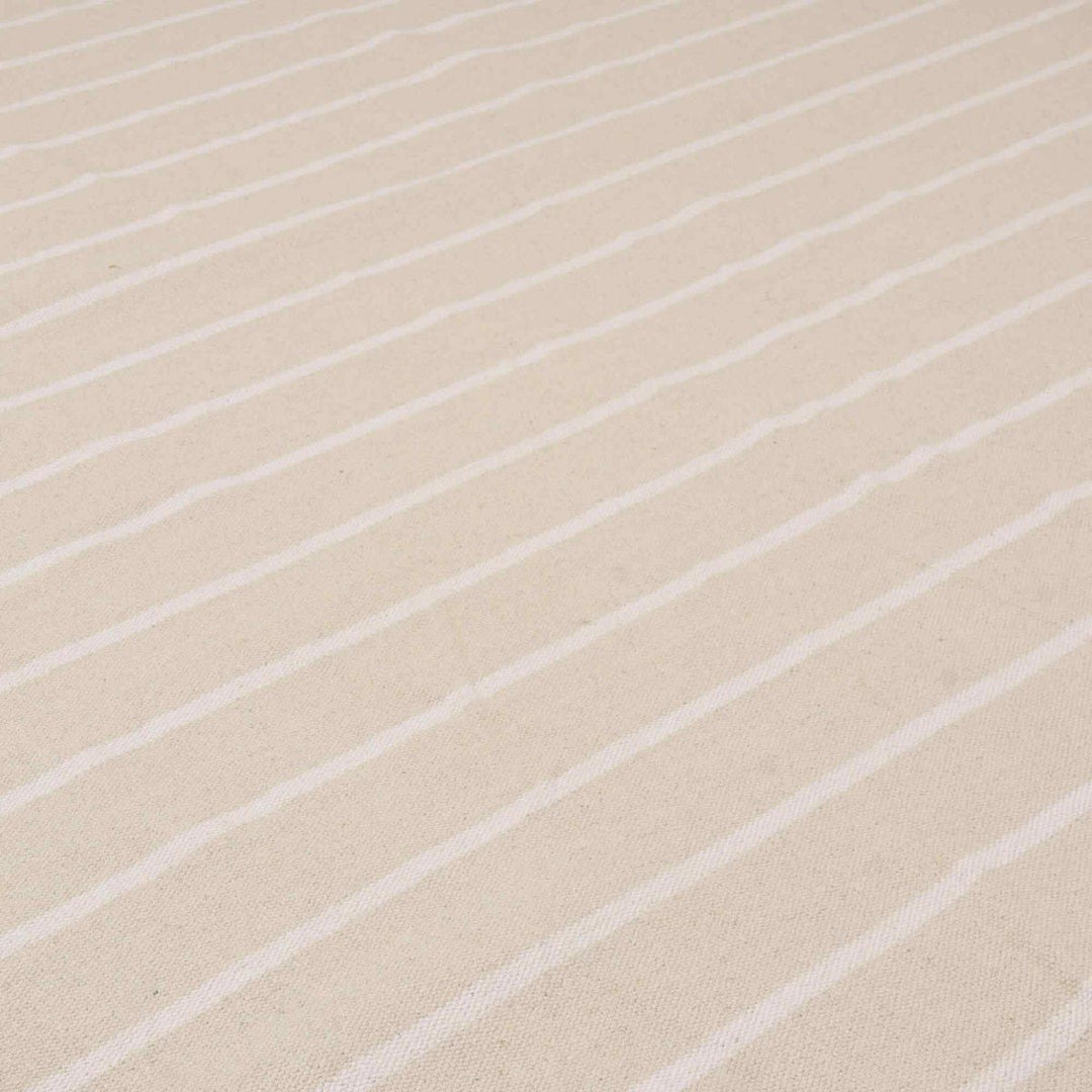 Austin Deck Stripe White Fabric