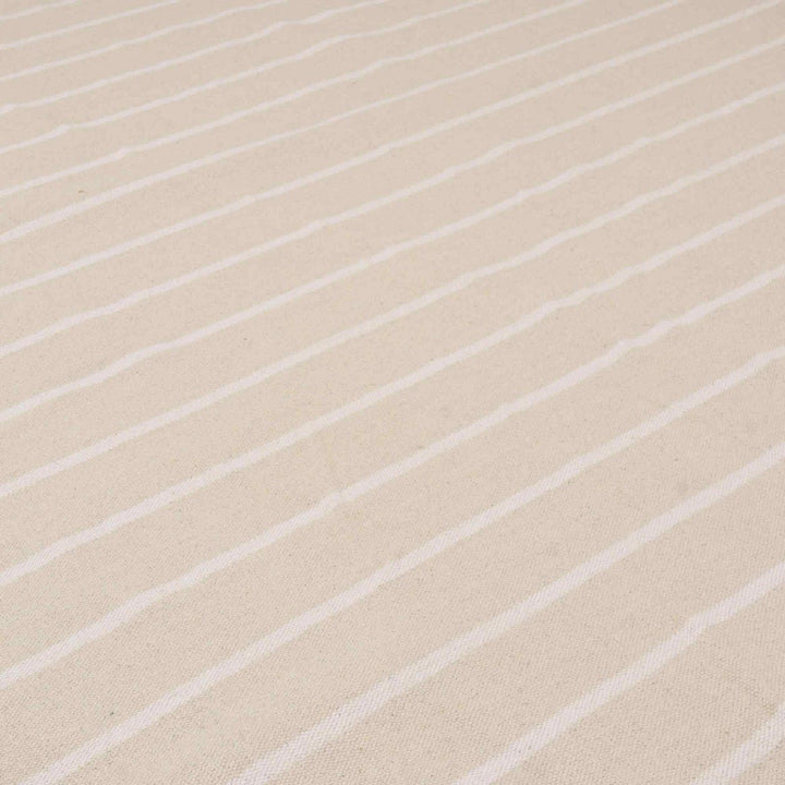 Austin Deck Stripe White Fabric