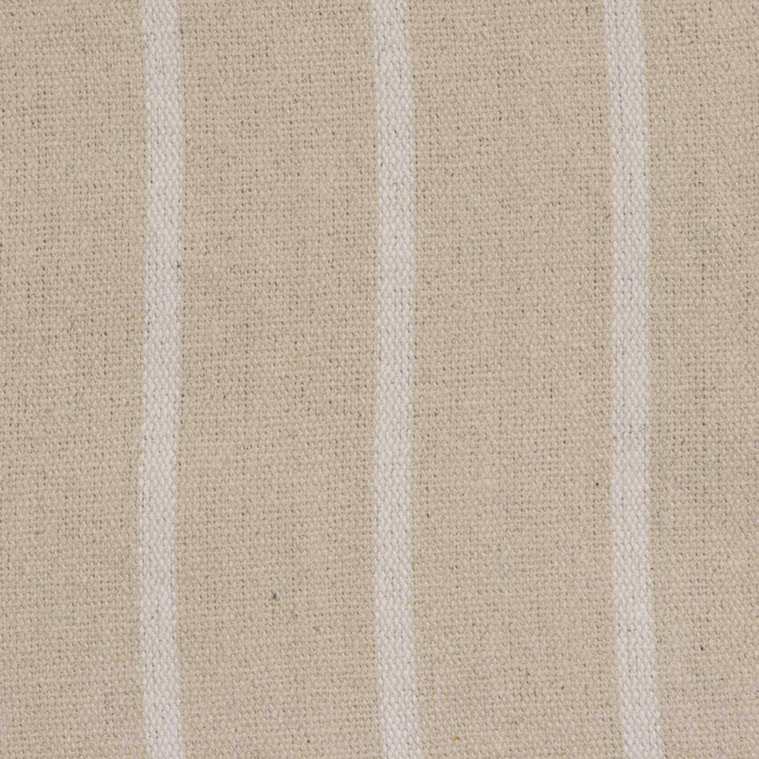 Austin Deck Stripe White Fabric