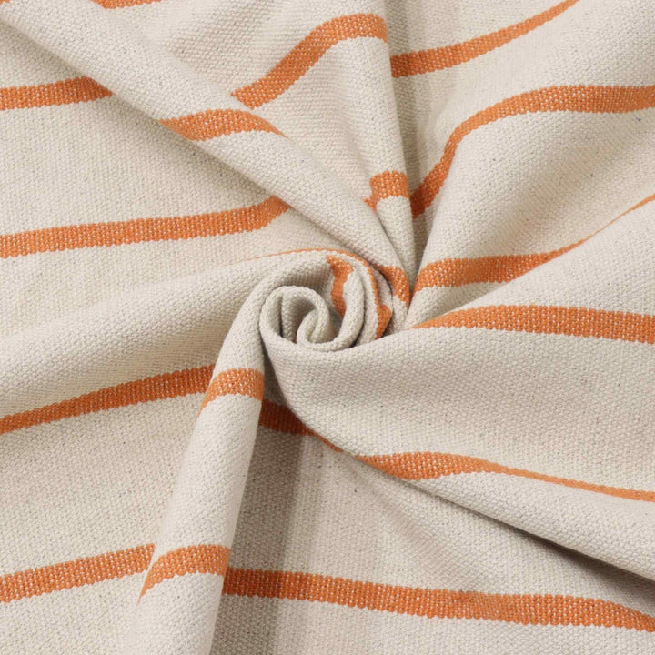 Austin Deck Stripe Orange Fabric