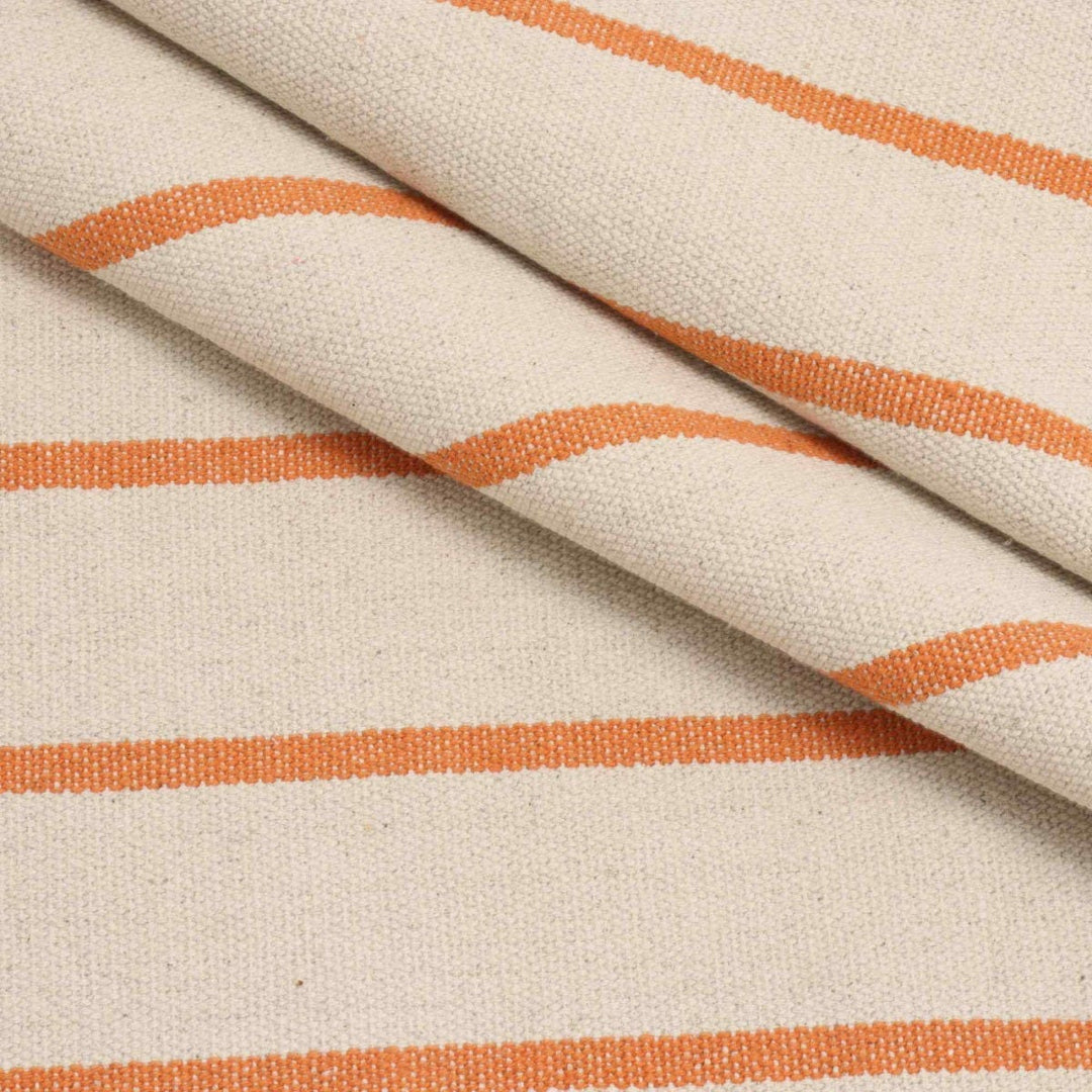 Austin Deck Stripe Orange Fabric