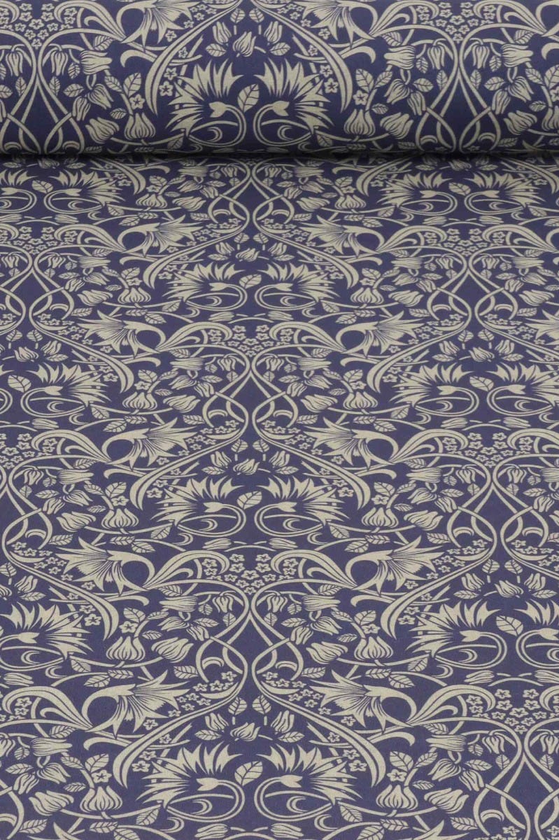 Morris Garden Navy 140cm Fabric