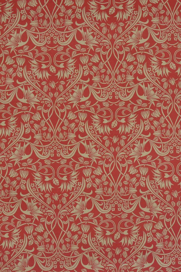 Morris Garden Red 140cm Fabric