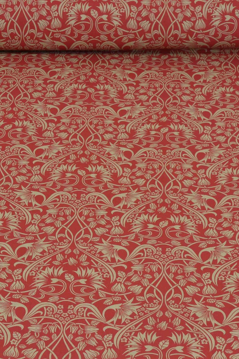 Morris Garden Red 140cm Fabric