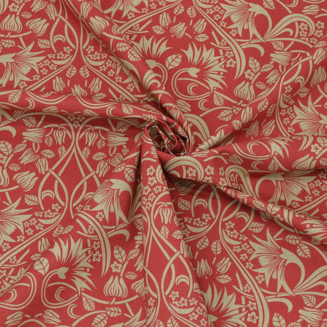 Morris Garden Red 140cm Fabric