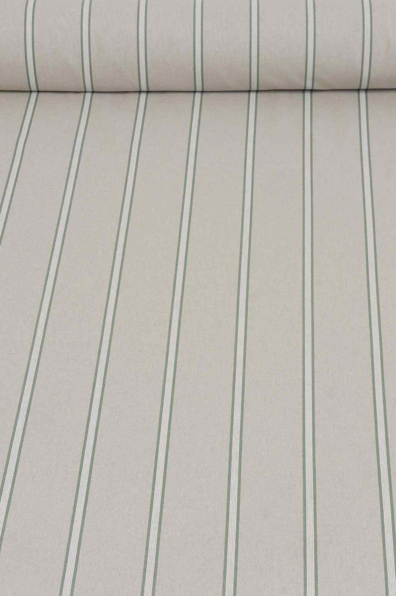 Columbia Stripe Green Fabric