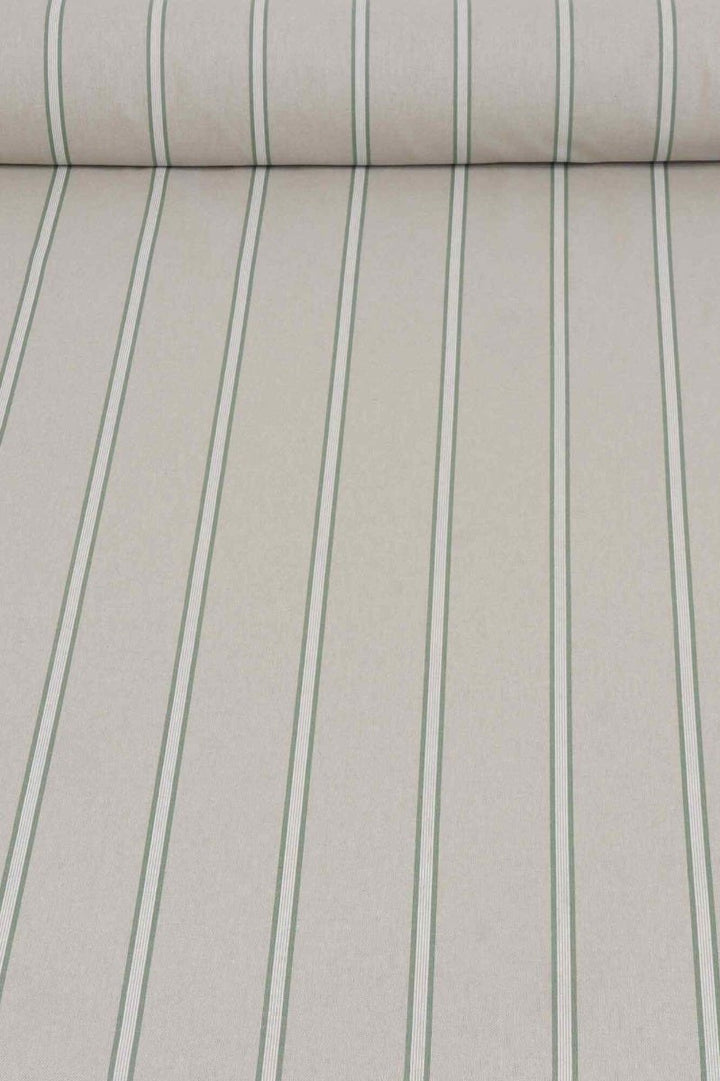 Columbia Stripe Green Fabric