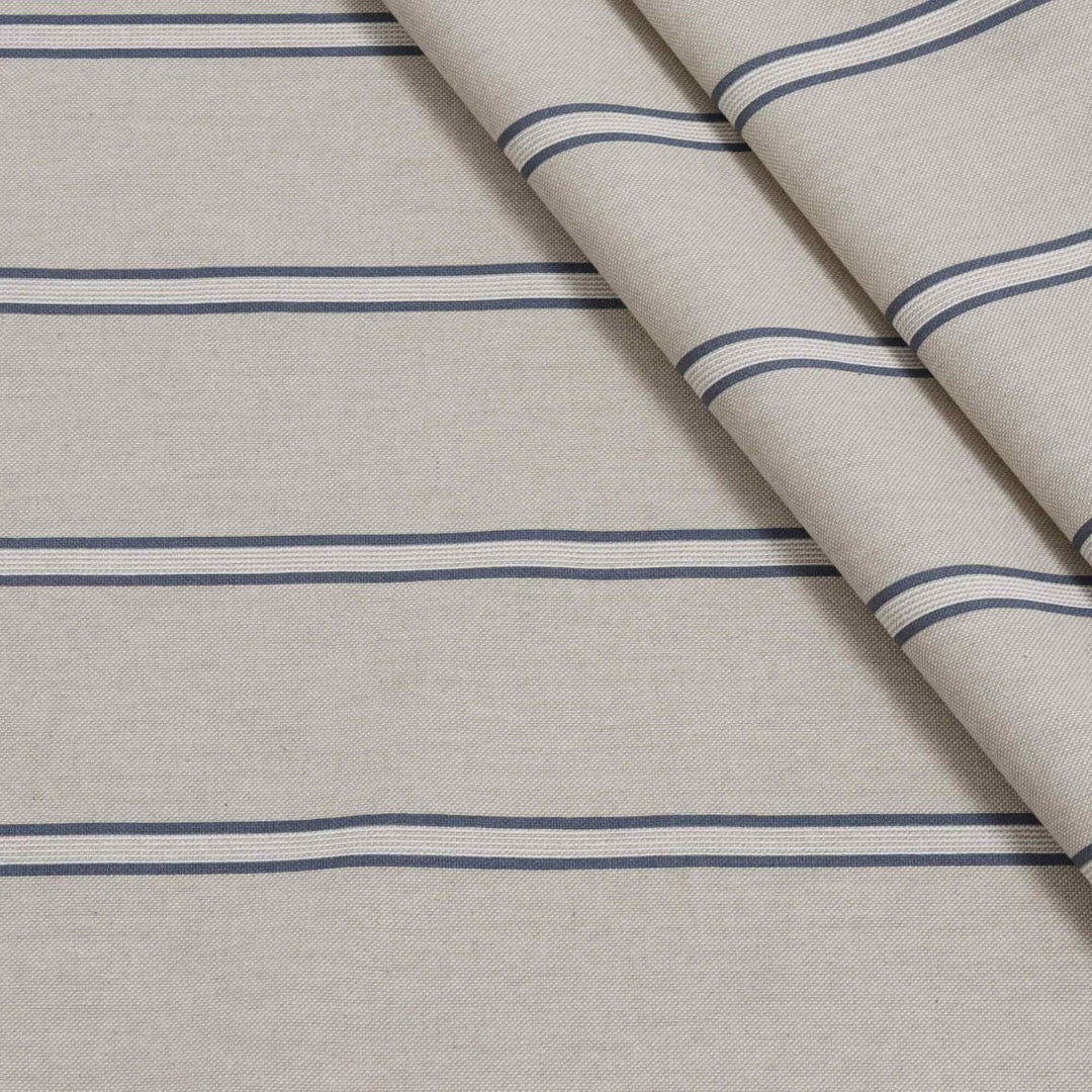 Columbia Stripe Navy Fabric