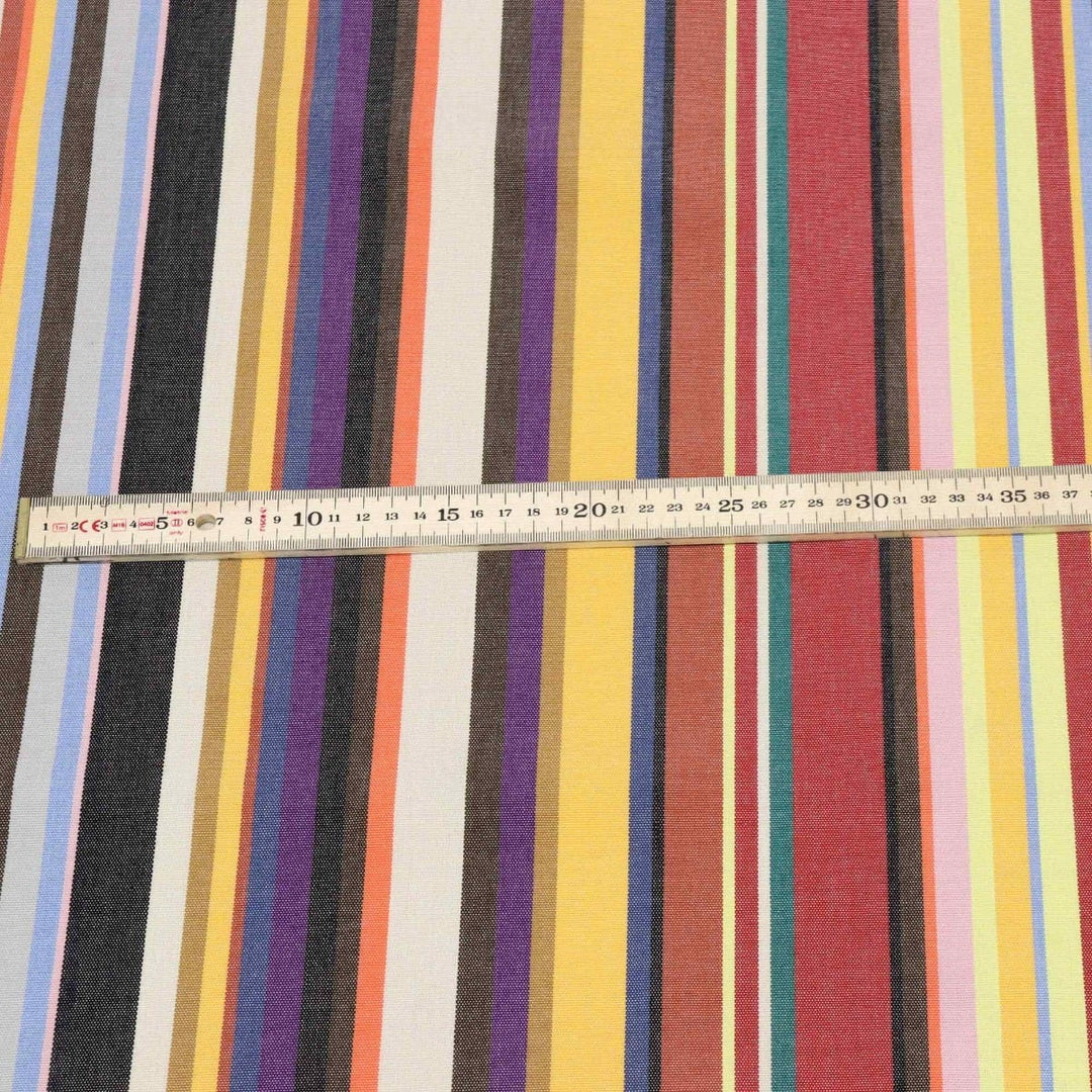 Outdoor Stripe Purple Multi Fabric