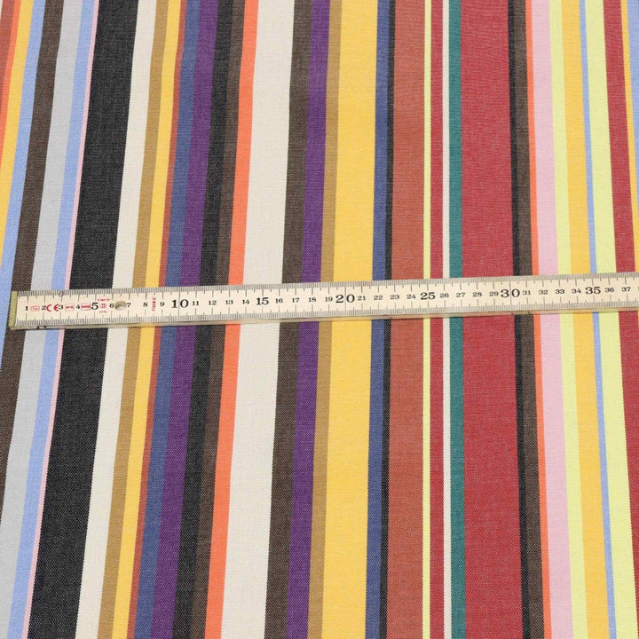 Outdoor Stripe Purple Multi Fabric