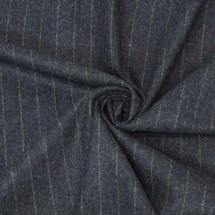 Abraham Moon Jermyn Stripe Green Fabric