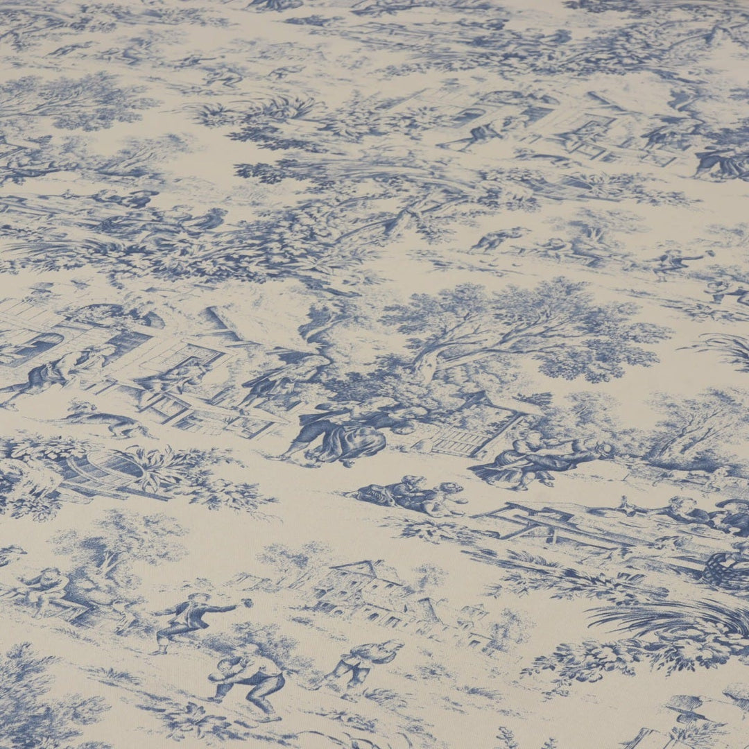 Festin Toile Blue Fabric